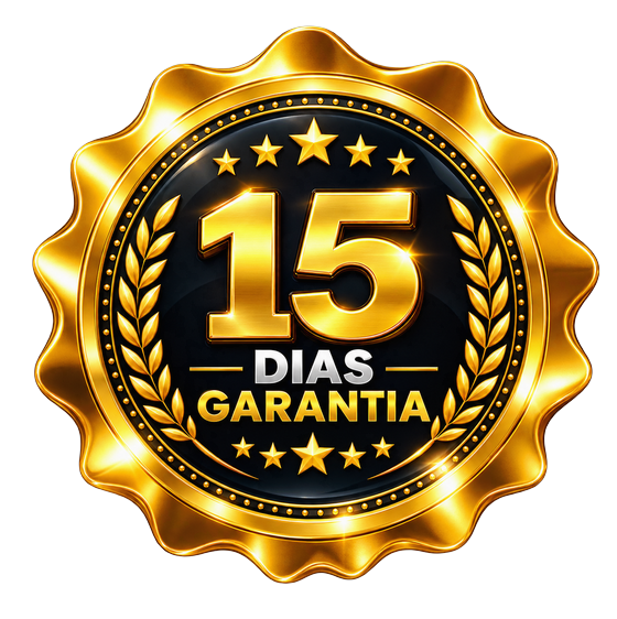 Selo de 15 dias de garantia.