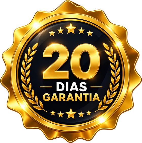 Selo de 20 dias de garantia.